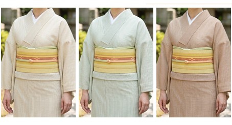 八重山ミンサー くちなし色 半幅帯 ｜みんさー工芸館 | hanaito